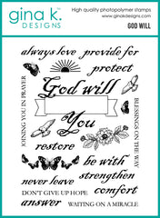 God Will Stamp Set