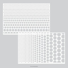 Gradual Dots Stencil Pack (2 qty; 6 x 9)