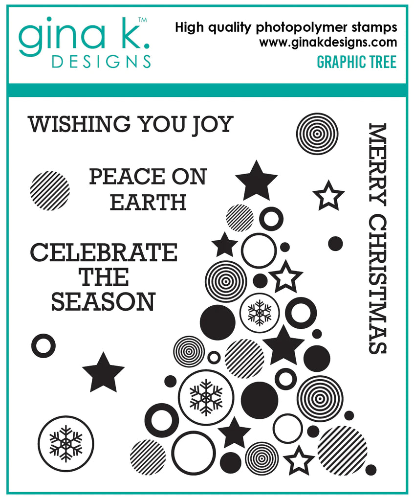 Graphic Tree Stamp Set
