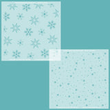 Fond de flocons de neige - Ensemble de 2 pochoirs de superposition