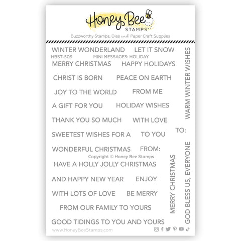 Mini Messages: Holiday 4x5 Stamp Set