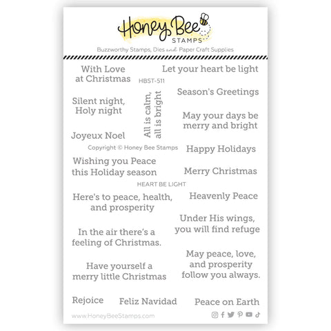 Heart Be Light 4x5 Stamp Set