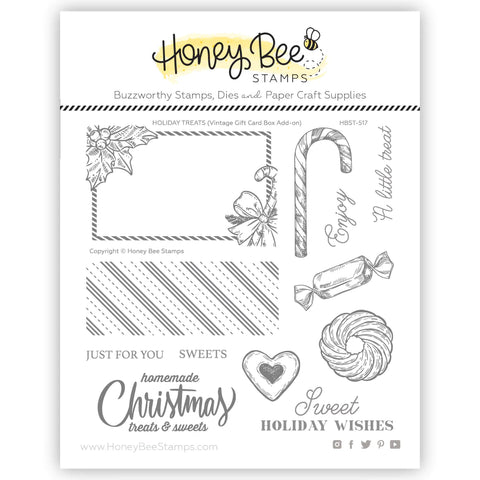 Holiday Treats Vintage Gift Card Box Add-On 6x6 Ensemble de tampons