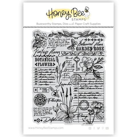 Vintage Flora 5x6 Stamp Set