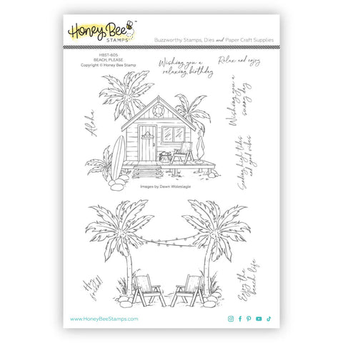 Beach Please 6x8 Stamp Set