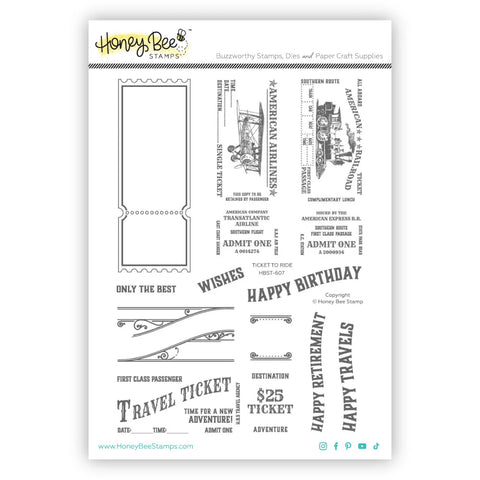Ticket To Ride 6x8 Stamp Set