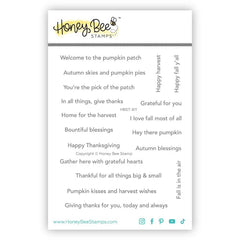 Mini Messages: Fall 4x6 Stamp Set