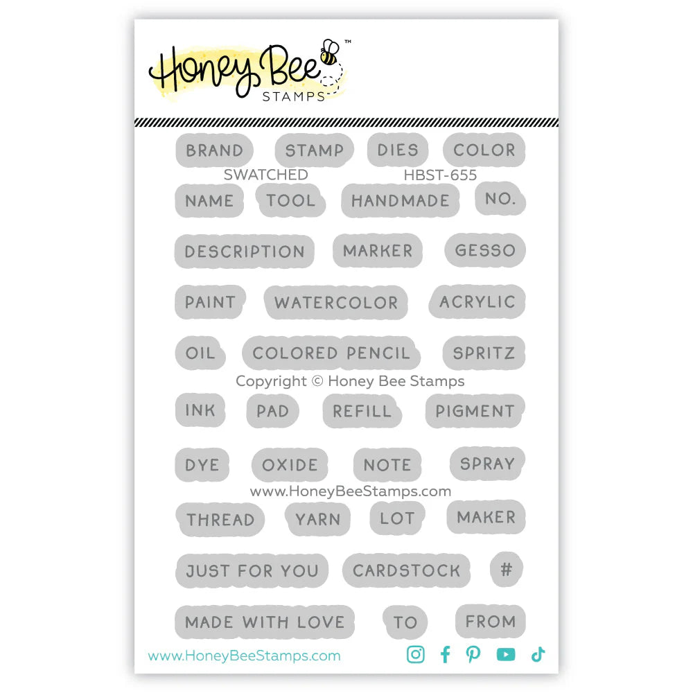 Swatched 3x4 Stamp Set