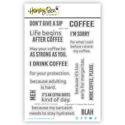 More Coffee Please Stamp Set