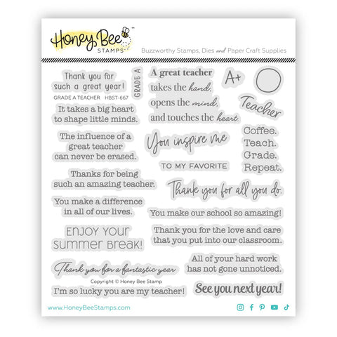 Grade A Teacher Stamp Set