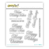 Warm Holiday Wishes 4x4 Stamp Set