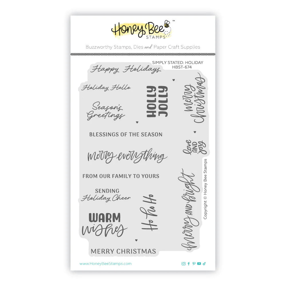 Simply Stated: Holiday 4x6 Stamp Set