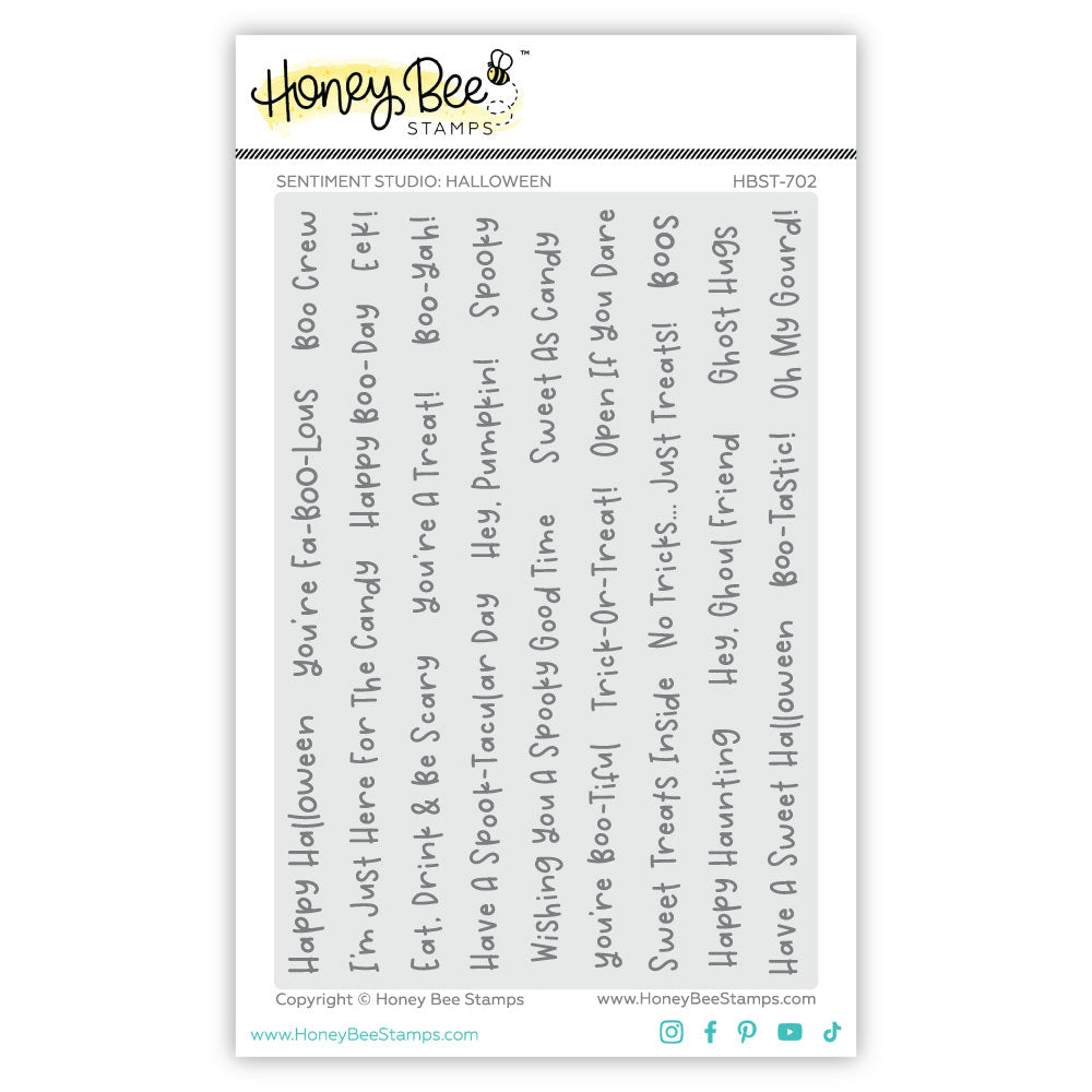 Sentiment Studio - Halloween 4x6 Stamp Set