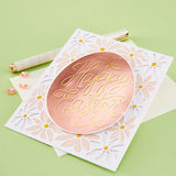 Hero Arts Happy Easter Letterpress + Foil & Cut