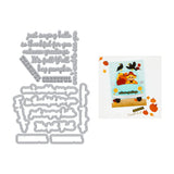 Fall Words Letterpress + Foil & Cut