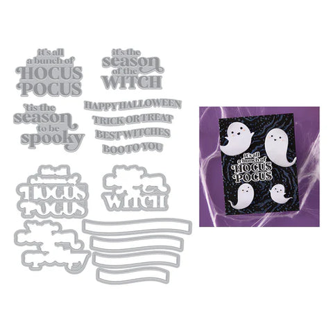 Hero Arts Spooky Season BetterPress + Foil & Die Set from the Hocus Pocus Collection