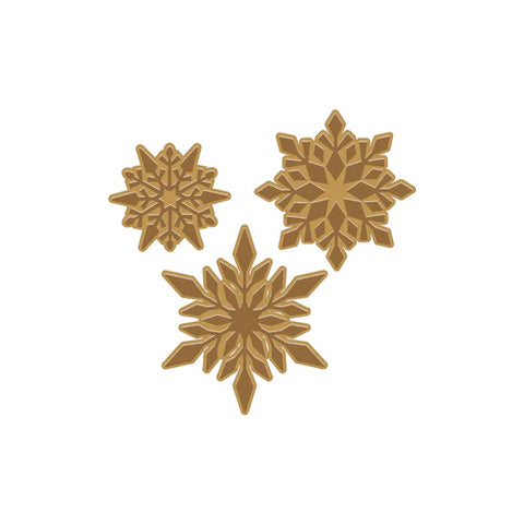 Three Snowflakes Hot Foil Plate (E)