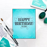 Happy Birthday Letterpress + Foil Plate (C)