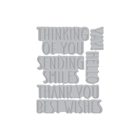 Best Wishes Letterpress + Foil Plate Set (E)