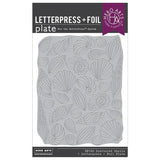 Hero Arts Scattered Shells BetterPress + Foil Plate from the Summer by The Shore Collection
