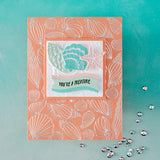 Hero Arts Scattered Shells BetterPress + Foil Plate from the Summer by The Shore Collection