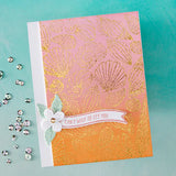 Hero Arts Scattered Shells BetterPress + Foil Plate from the Summer by The Shore Collection