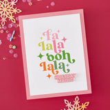 Hero Arts Fa La La BetterPress + Foil Set from the Very Merry Collection