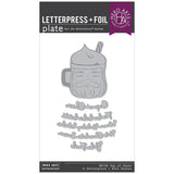 Cup of Cheer LetterPress + Foil Plate from the Yule Fuel Collection