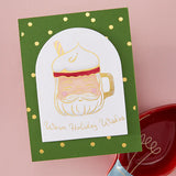 Cup of Cheer LetterPress + Foil Plate from the Yule Fuel Collection