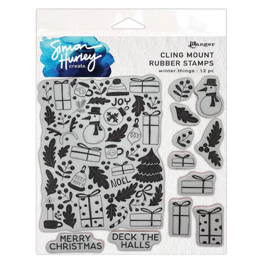 Winter Things Cling Mount Rubber Stamp