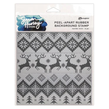 Nordic Knit Background Stamp