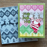 Nordic Knit Background Stamp