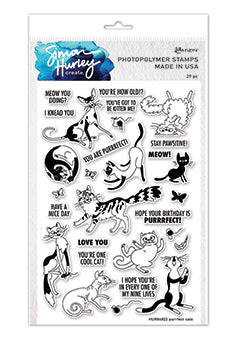 Purrfect Cats Clear Stamp Set