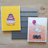 Fading Lines Background Stamp