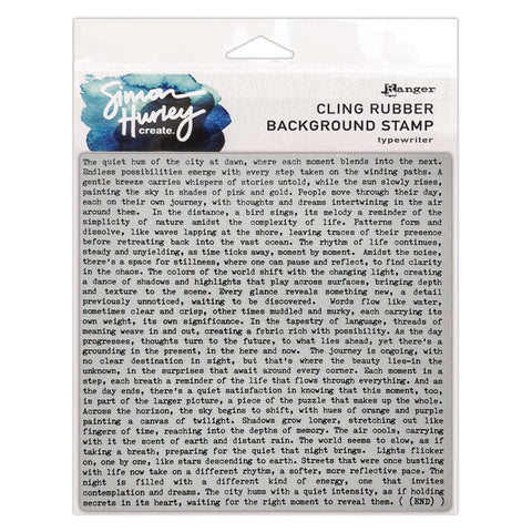 SHC Background Stamps - Typewriter