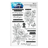 Sketched Peonies Stamp and Die Bundle by Simon Hurley