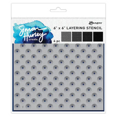 Polka Dots Assortment Stencil