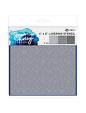 SHC Stencil - GEO Leaves 3pc