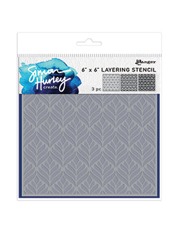 SHC Stencil - GEO Leaves 3pc