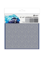 SHC Stencil - GEO Leaves 3pc