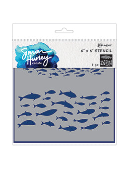 Fish Frenzy Stencil