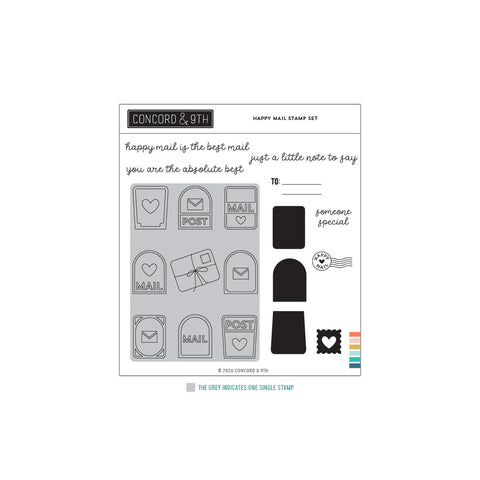 Happy Mail Stamp Set (6 x 6)