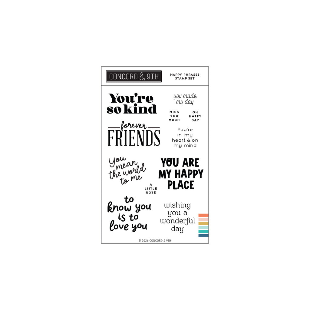 Happy Phrases Stamp Set (4 x 6)
