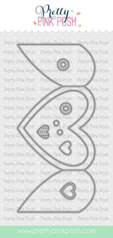 Heart Card Base Die Set