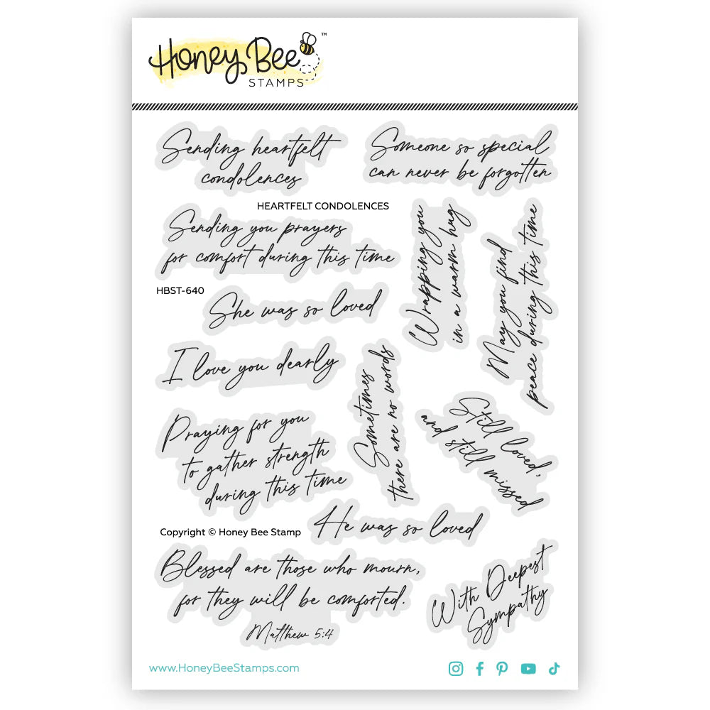 Heartfelt Condolences 5x6 Stamp Set
