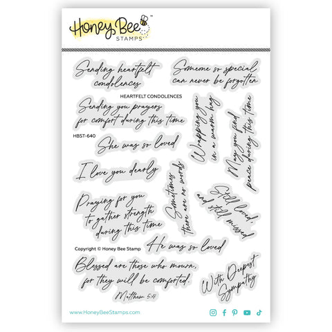 Heartfelt Condolences 5x6 Stamp Set