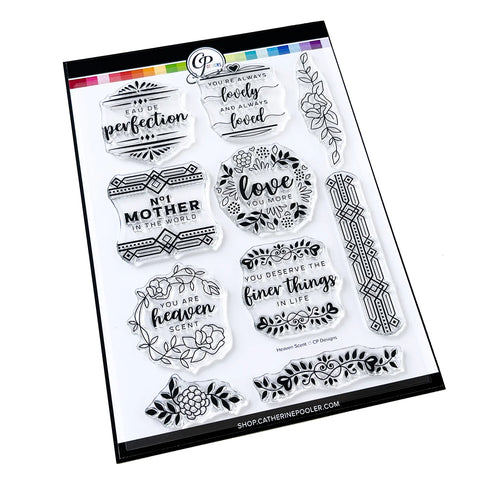 Heaven Scent Label Stamp Set 6x8