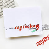 Hey There Marvelous 3x4 Stamp Set