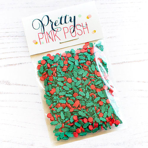 Holly Berries Clay Confetti Mix