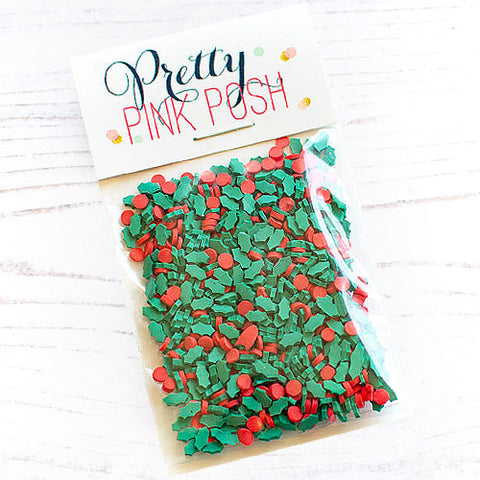 Holly Berries Clay Confetti Mix
